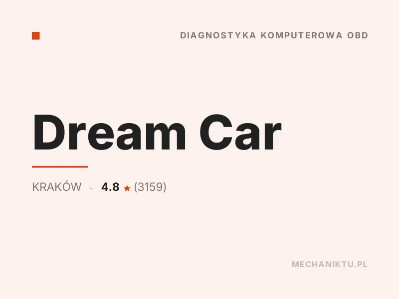 Dream Car diagnostyka komputerowa OBD Kraków