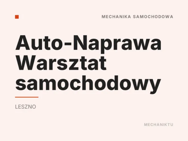 Auto-Naprawa Warsztat samochodowy