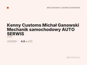 Kenny Customs Michał Ganowski Mechanik samochodowy AUTO SERWIS