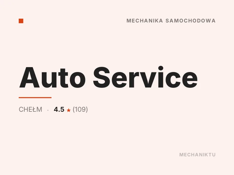 Auto Service Diagnostyka komputerowa OBD Chełm
