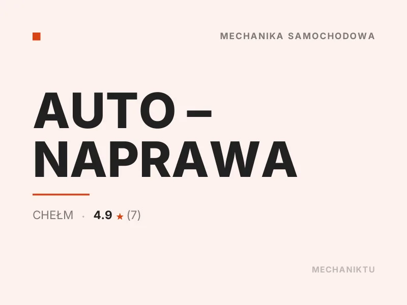 AUTO - NAPRAWA Diagnostyka komputerowa OBD Chełm