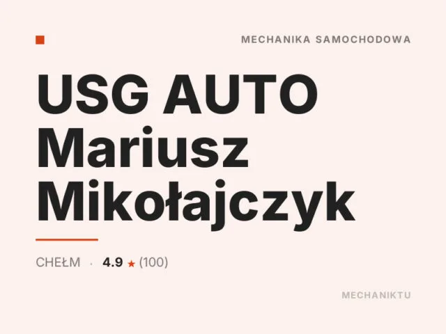 USG AUTO Mariusz Mikołajczyk