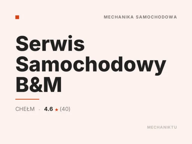 Serwis Samochodowy B&M