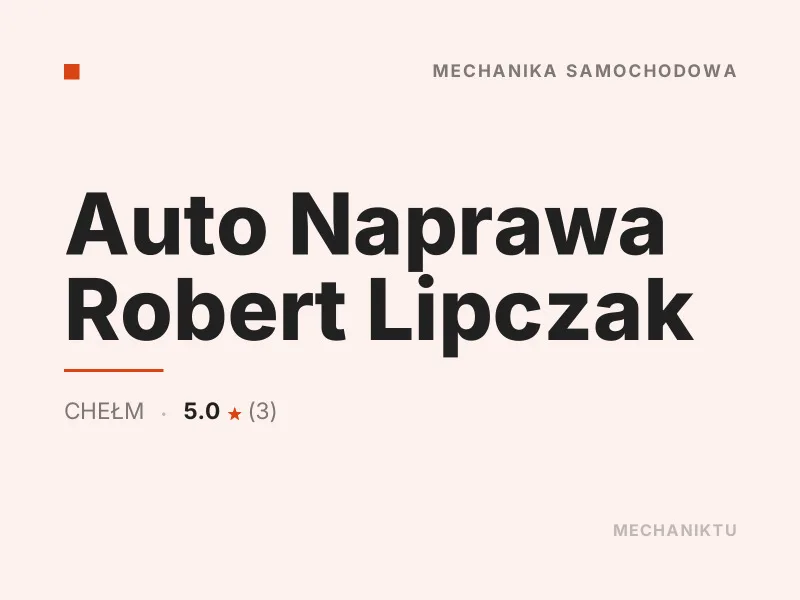 Auto Naprawa Robert Lipczak Diagnostyka komputerowa OBD Chełm