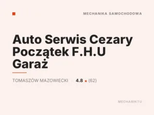 Auto Serwis Cezary Początek F.H.U Garaż