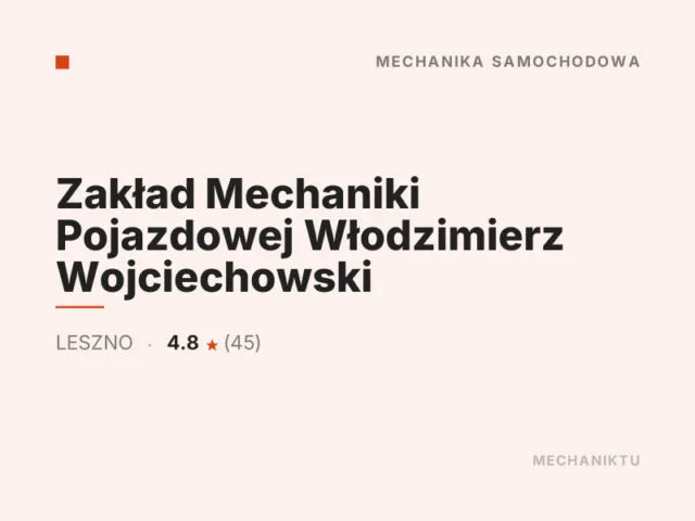 Zakład Mechaniki Pojazdowej Włodzimierz Wojciechowski