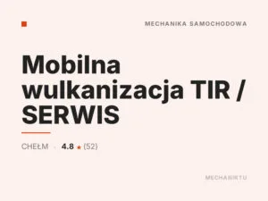 Mobilna wulkanizacja TIR / SERWIS