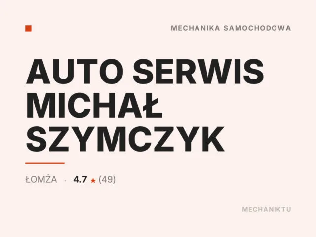 AUTO SERWIS MICHAŁ SZYMCZYK