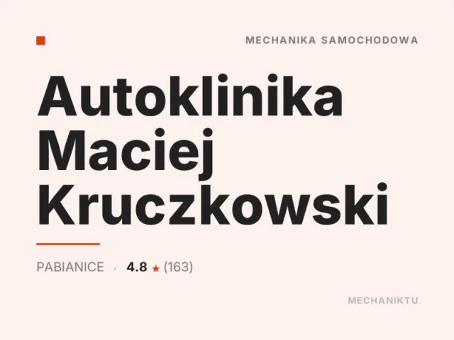 Autoklinika Maciej Kruczkowski