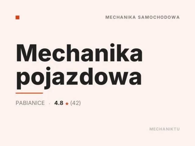 Mechanika pojazdowa