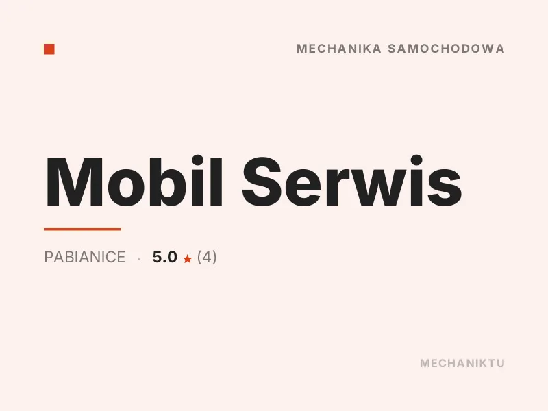 Mobil Serwis Diagnostyka komputerowa OBD Pabianice
