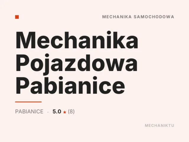 Mechanika Pojazdowa Pabianice