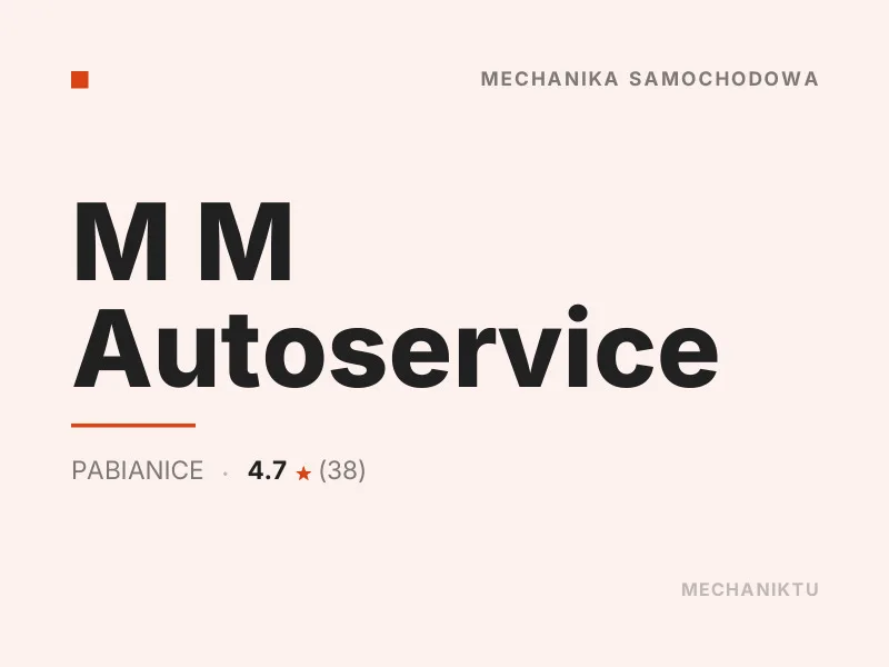 M M Autoservice diagnostyka komputerowa OBD Pabianice
