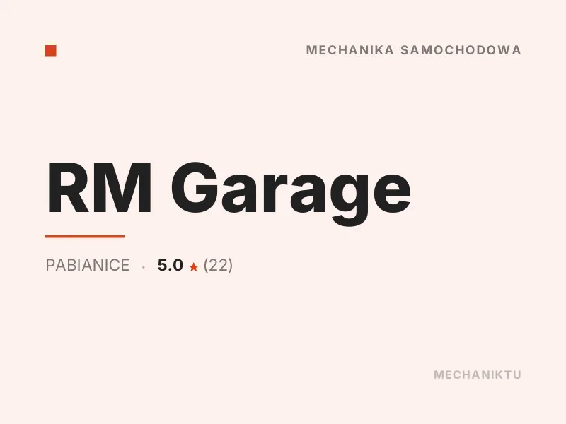 RM Garage diagnostyka komputerowa OBD Pabianice