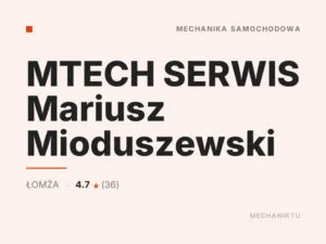 MTECH SERWIS Mariusz Mioduszewski