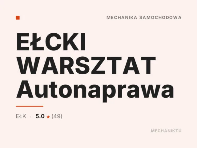 EŁCKI WARSZTAT Autonaprawa