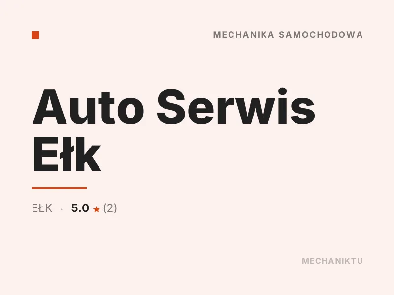 Auto Serwis Ełk Diagnostyka komputerowa OBD Ełk