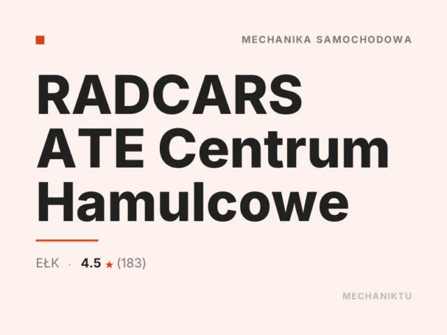 RADCARS ATE Centrum Hamulcowe