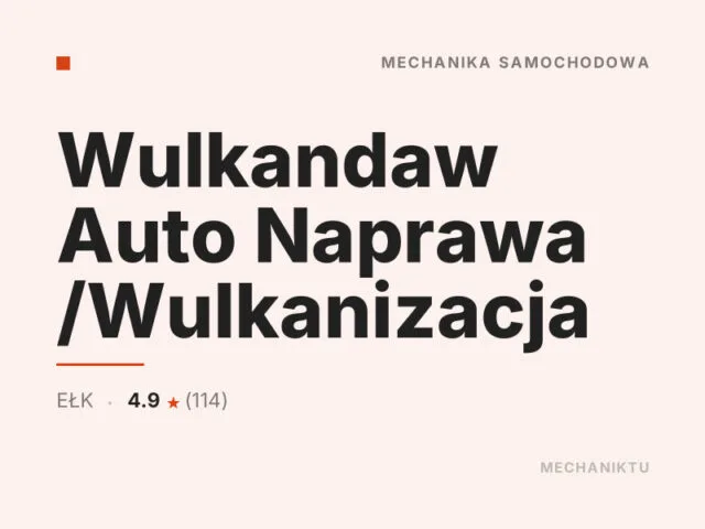 Wulkandaw Auto Naprawa /Wulkanizacja