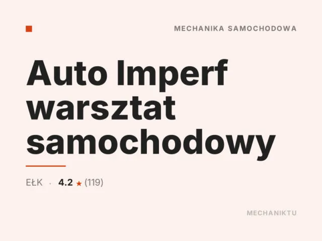Auto Imperf warsztat samochodowy
