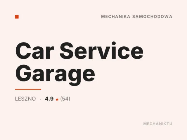 Car Service Garage