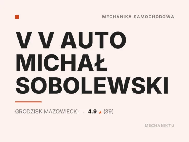 V V AUTO MICHAŁ SOBOLEWSKI
