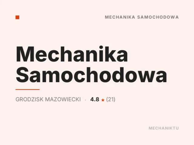 Mechanika Samochodowa