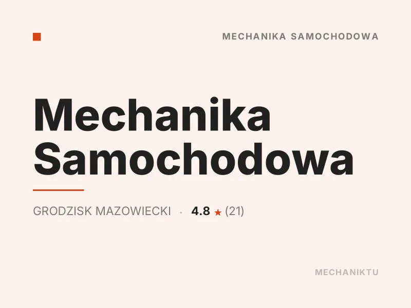 Mechanika Samochodowa Diagnostyka komputerowa OBD Grodzisk Mazowiecki