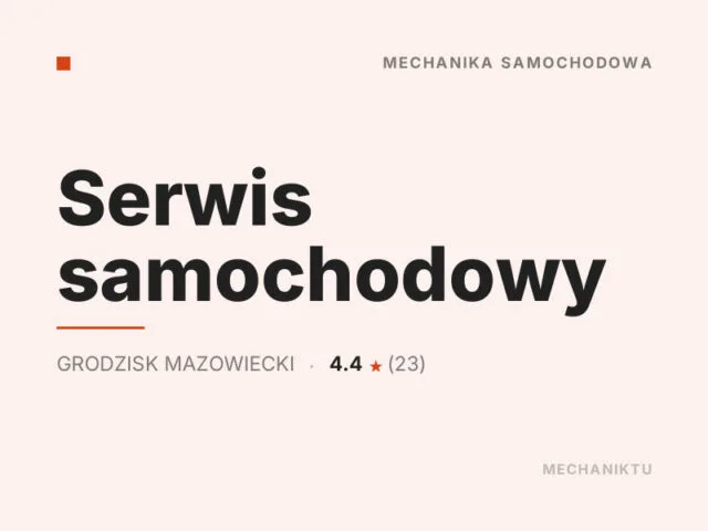 Serwis samochodowy