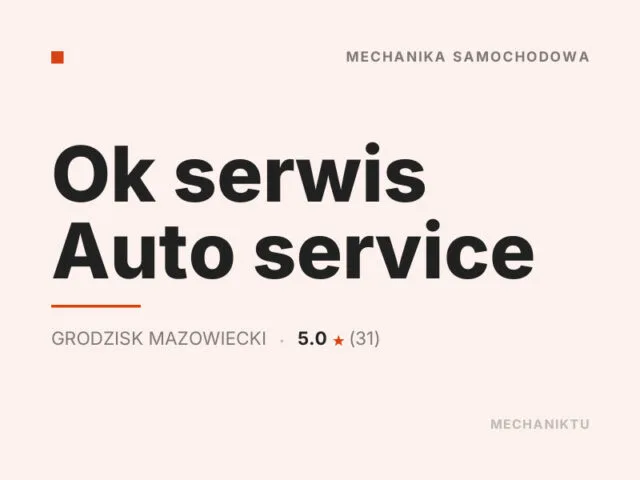 Ok serwis Auto service