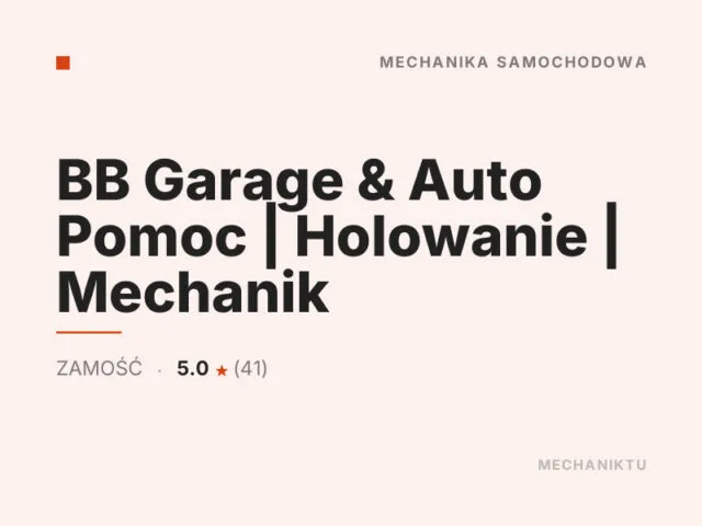 BB Garage & Auto Pomoc | Holowanie | Mechanik
