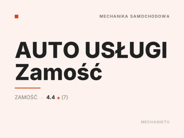 AUTO USŁUGI Zamość