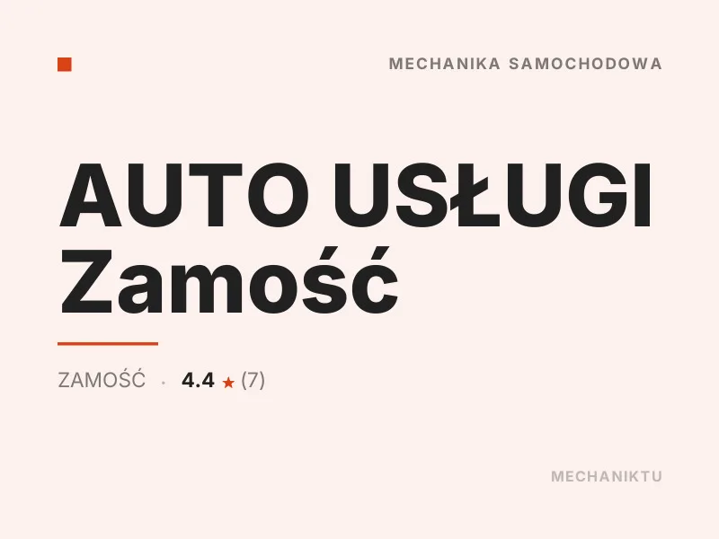 AUTO USŁUGI Diagnostyka komputerowa OBD Zamość