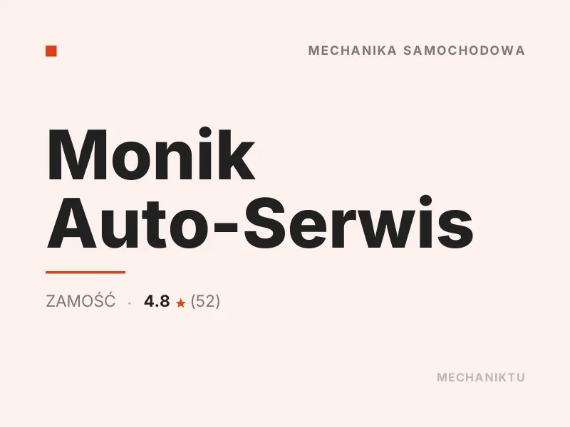 Monik Auto-Serwis Diagnostyka komputerowa OBD Zamość
