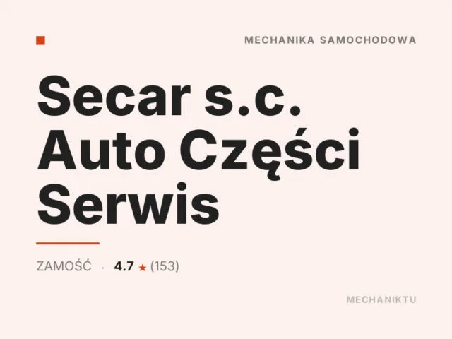 Secar s.c. Auto Części Serwis