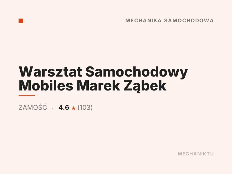 Warsztat Samochodowy Mobiles Zamość Diagnostyka komputerowa OBD