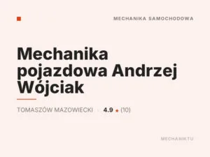 Mechanika pojazdowa Andrzej Wójciak