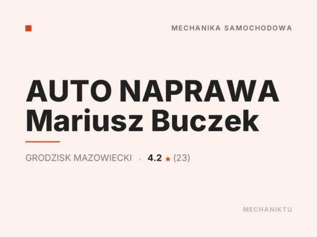 AUTO NAPRAWA Mariusz Buczek