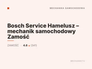 Bosch Service Hamelusz – mechanik samochodowy Zamość