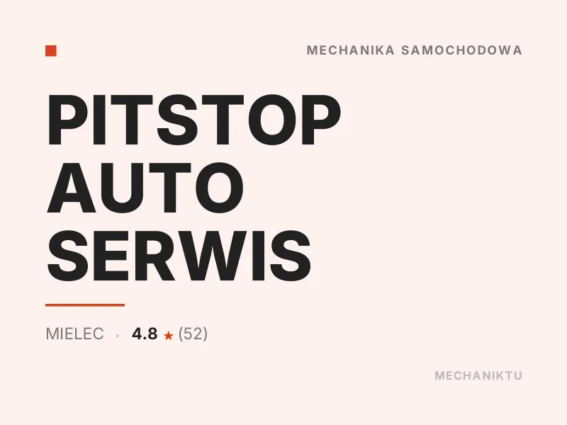 PITSTOP AUTO SERWIS Diagnostyka komputerowa OBD Mielec