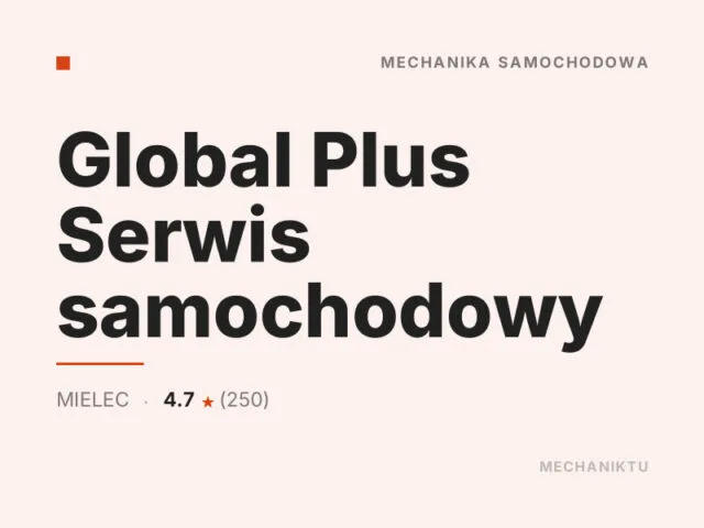 Global Plus Serwis samochodowy