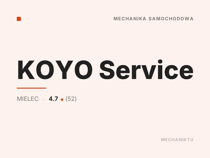 KOYO Service Mechanika samochodowa Mielec