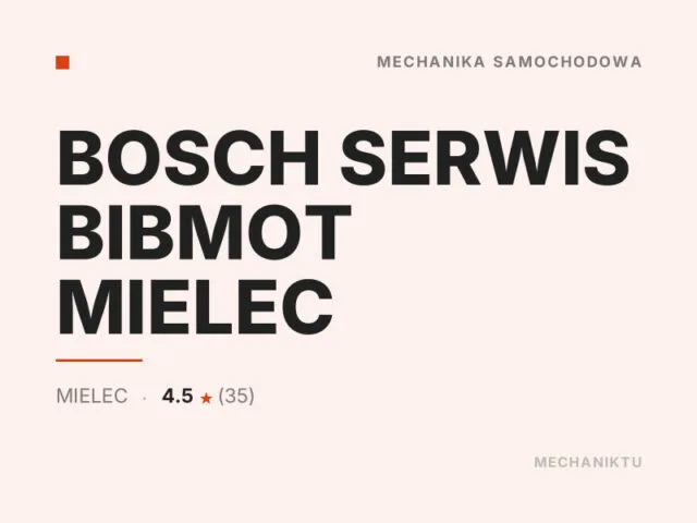 BOSCH SERWIS BIBMOT MIELEC