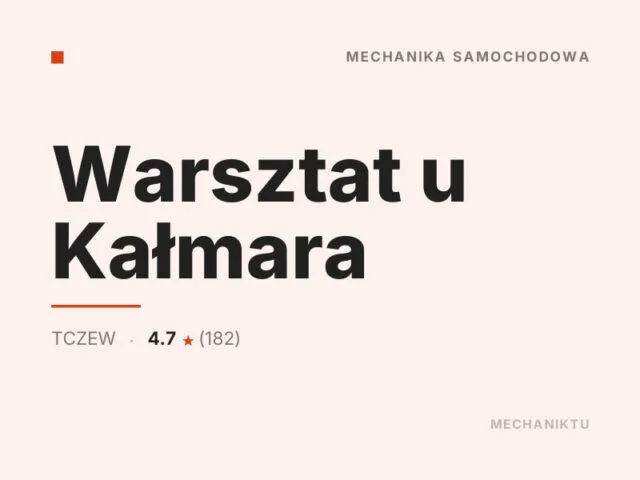 Warsztat u Kałmara