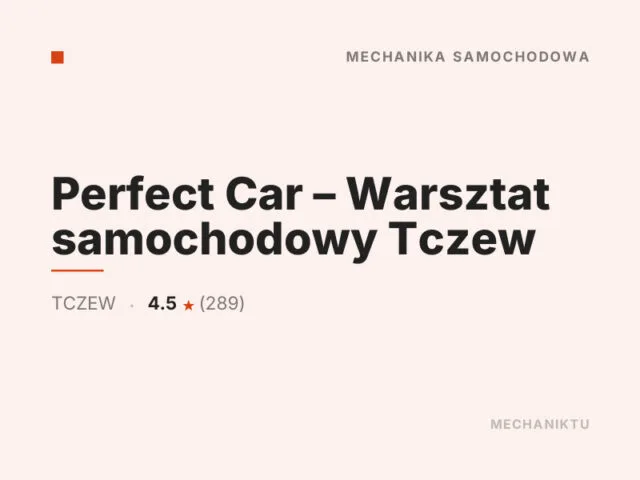 Perfect Car – Warsztat samochodowy Tczew