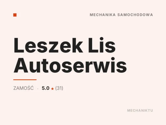 Leszek Lis Autoserwis