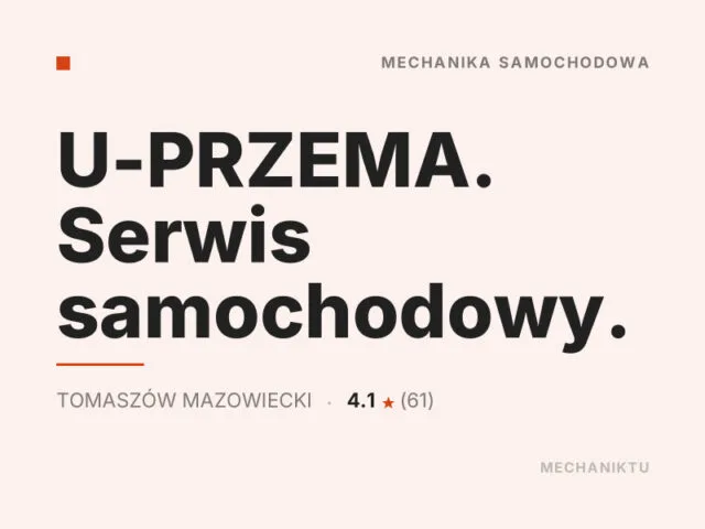 U-PRZEMA. Serwis samochodowy.