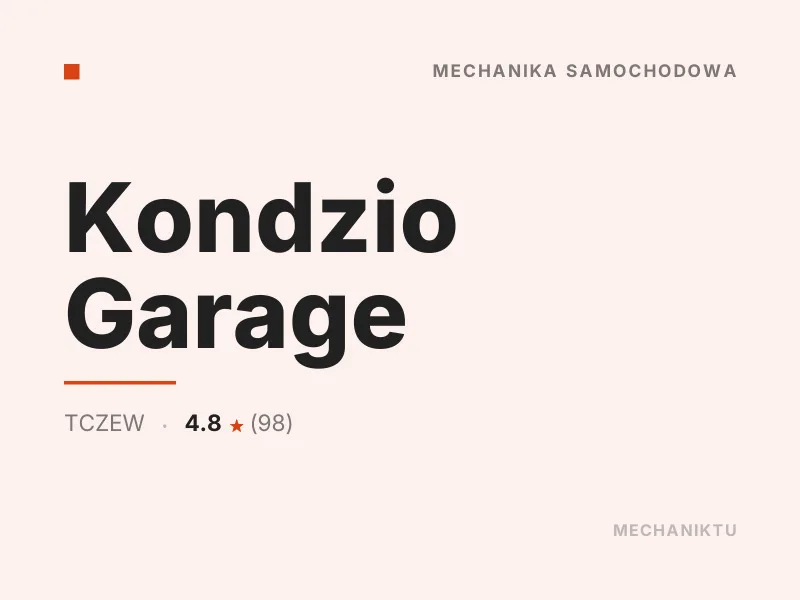 Kondzio Garage Diagnostyka komputerowa OBD Tczew