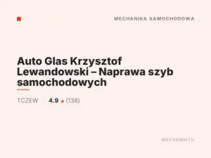 Auto Glas Krzysztof Lewandowski – Naprawa szyb samochodowych