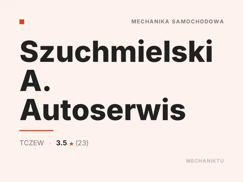 Szuchmielski A. Autoserwis Diagnostyka komputerowa OBD Tczew